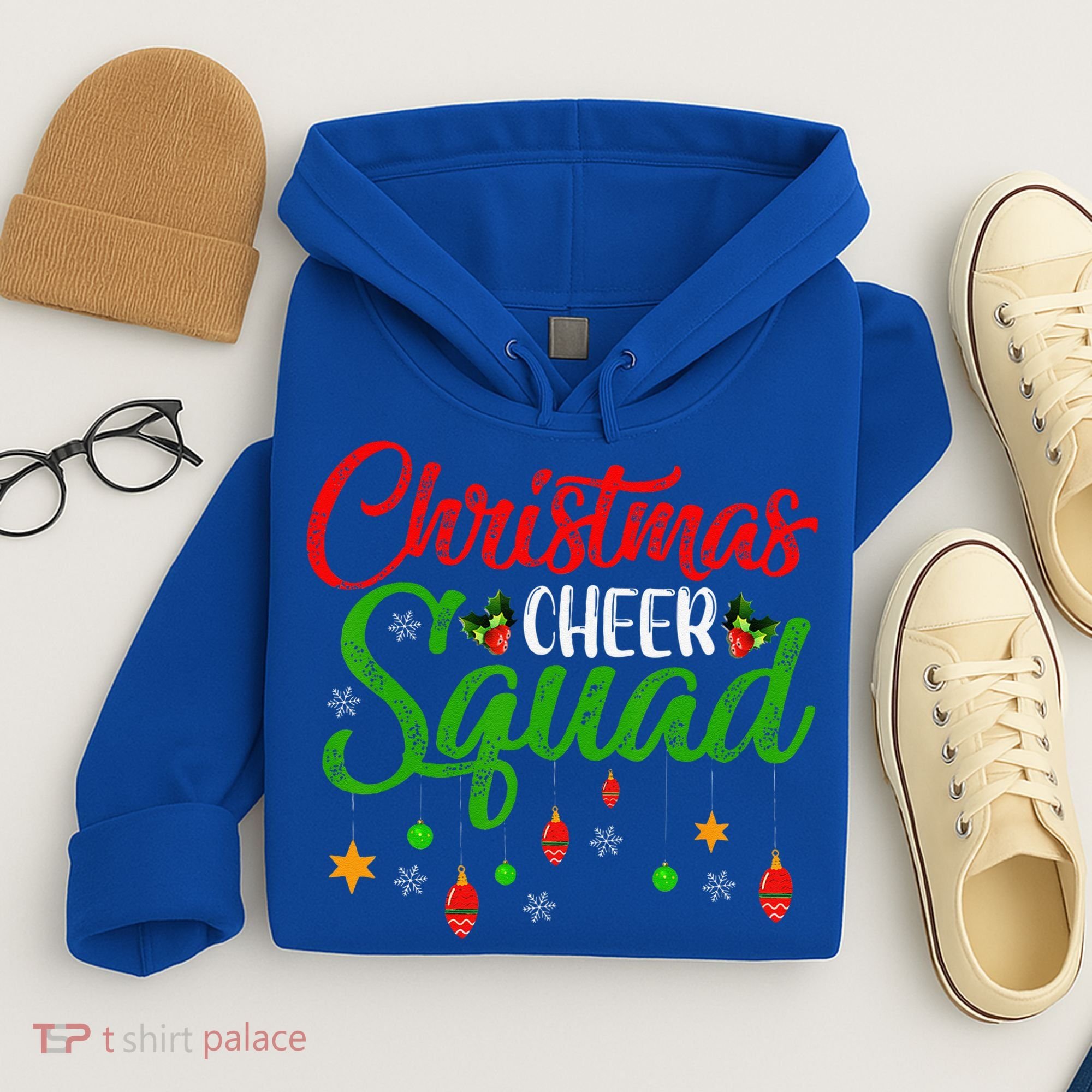 Cheerleading Sports Lover Christmas Cheer Squad Hoodie