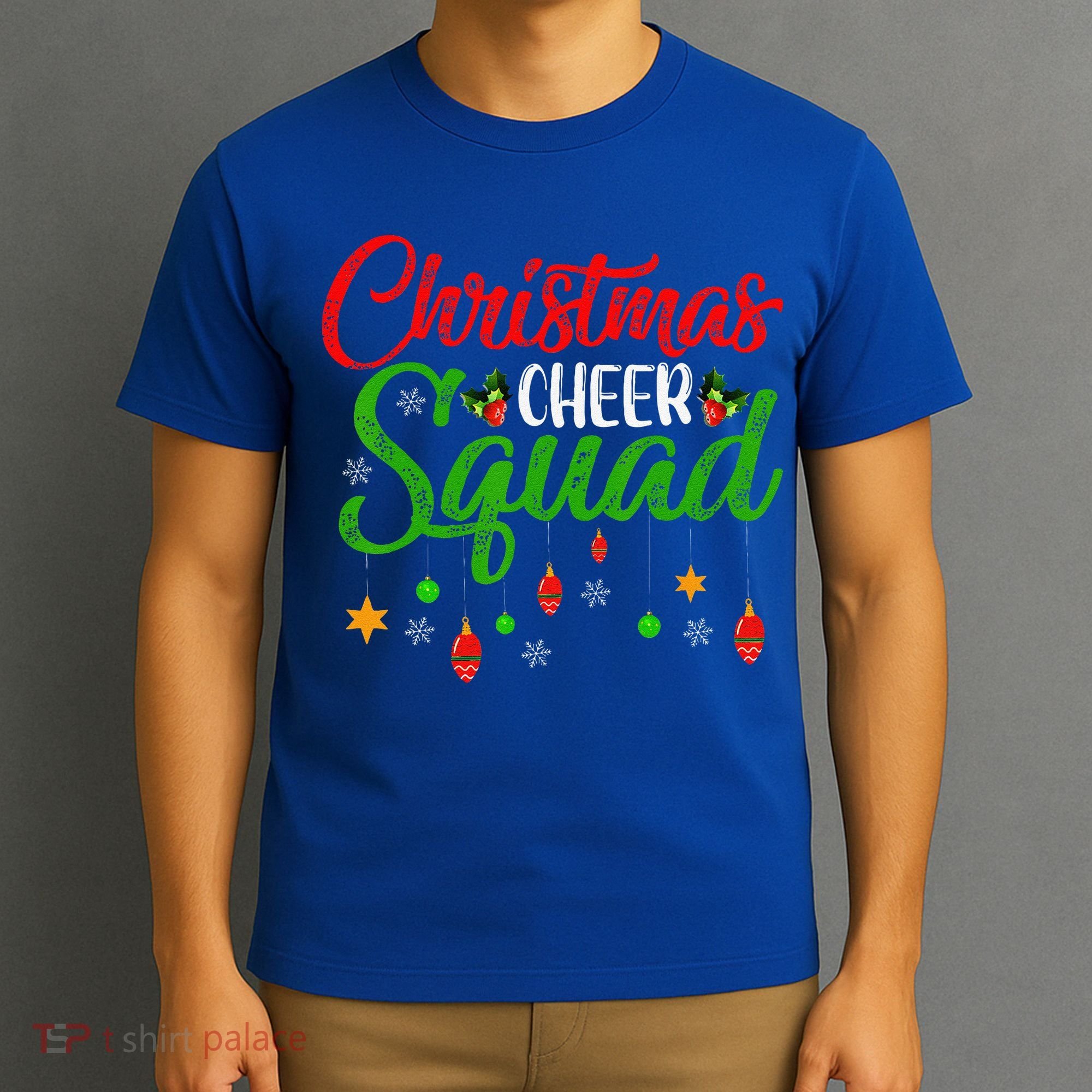 Cheerleading Sports Lover Christmas Cheer Squad T-Shirt