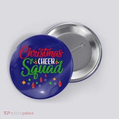 Cheerleading Sports Lover Christmas Cheer Squad Button