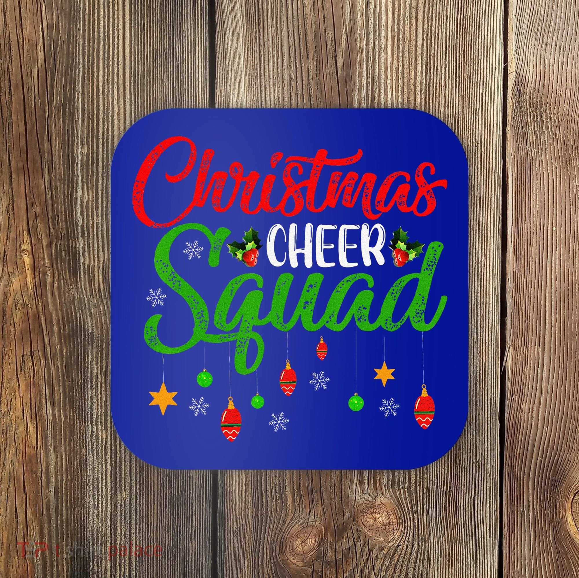 Cheerleading Sports Lover Christmas Cheer Squad Coaster