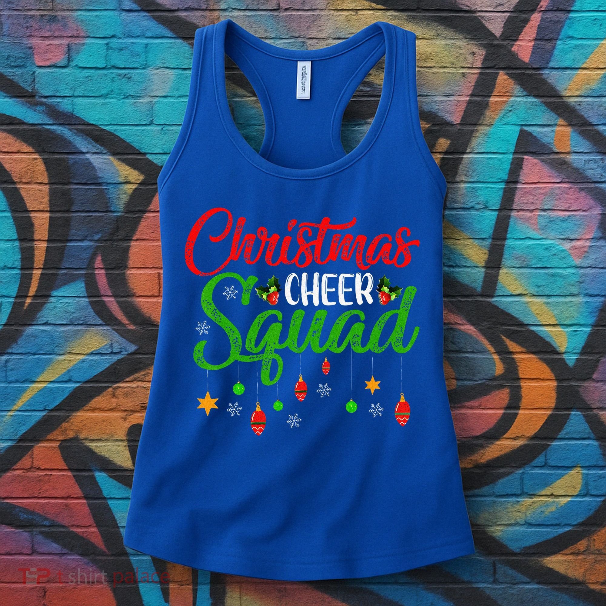 Cheerleading Sports Lover Christmas Cheer Squad Women's Tank Top