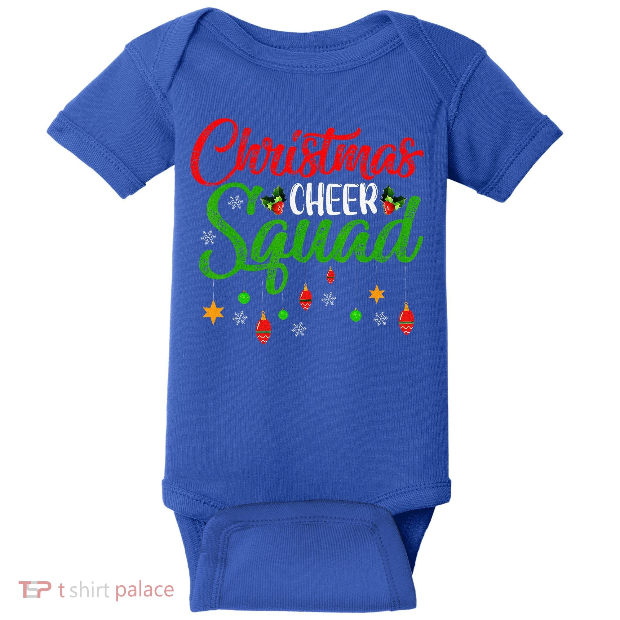 Cheerleading Sports Lover Christmas Cheer Squad Baby Bodysuit