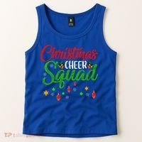 Cheerleading Sports Lover Christmas Cheer Squad Tank Top thumb 2