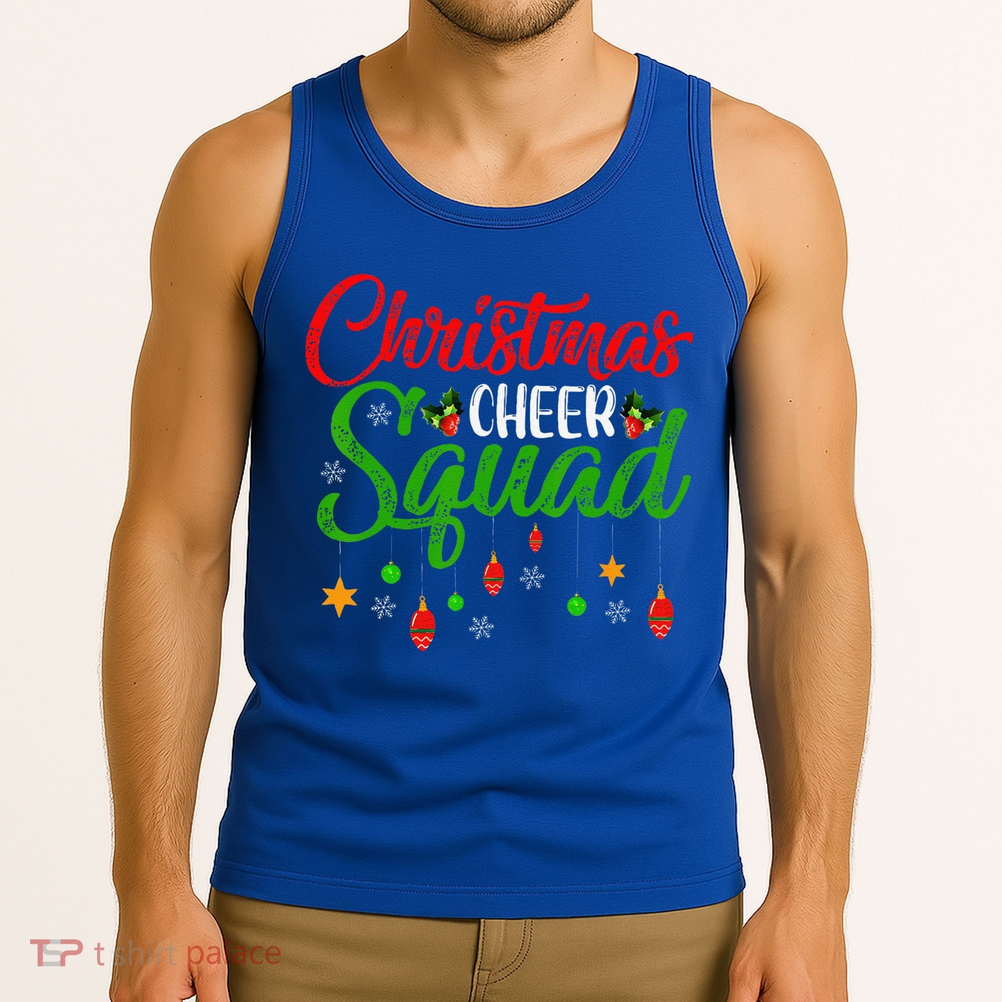 Cheerleading Sports Lover Christmas Cheer Squad Tank Top