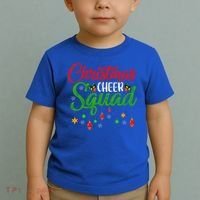 Cheerleading Sports Lover Christmas Cheer Squad Toddler T-Shirt thumb 2