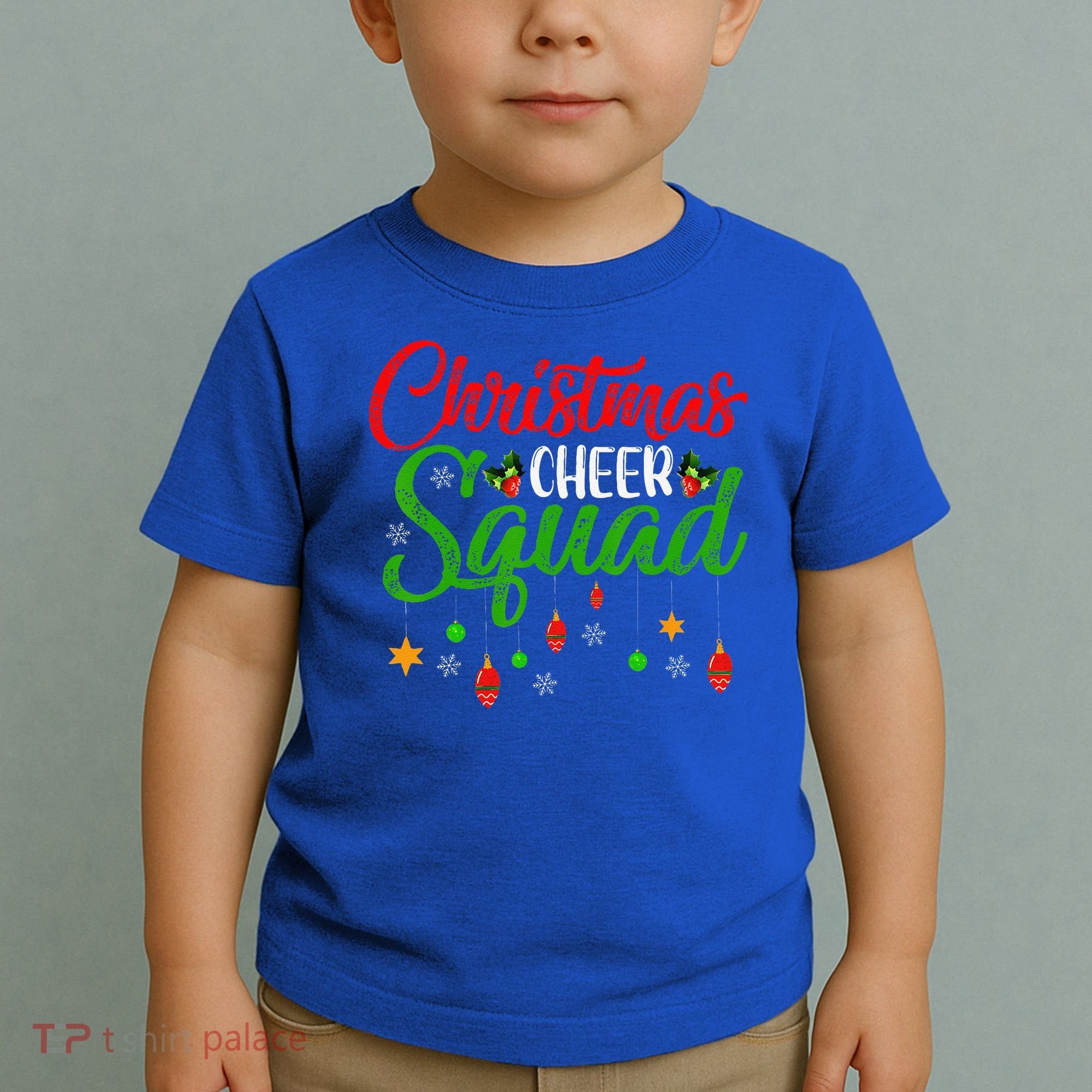 Cheerleading Sports Lover Christmas Cheer Squad Toddler T-Shirt