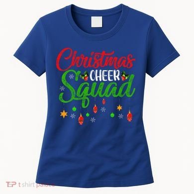 Cheerleading Sports Lover Christmas Cheer Squad Women's T-Shirt