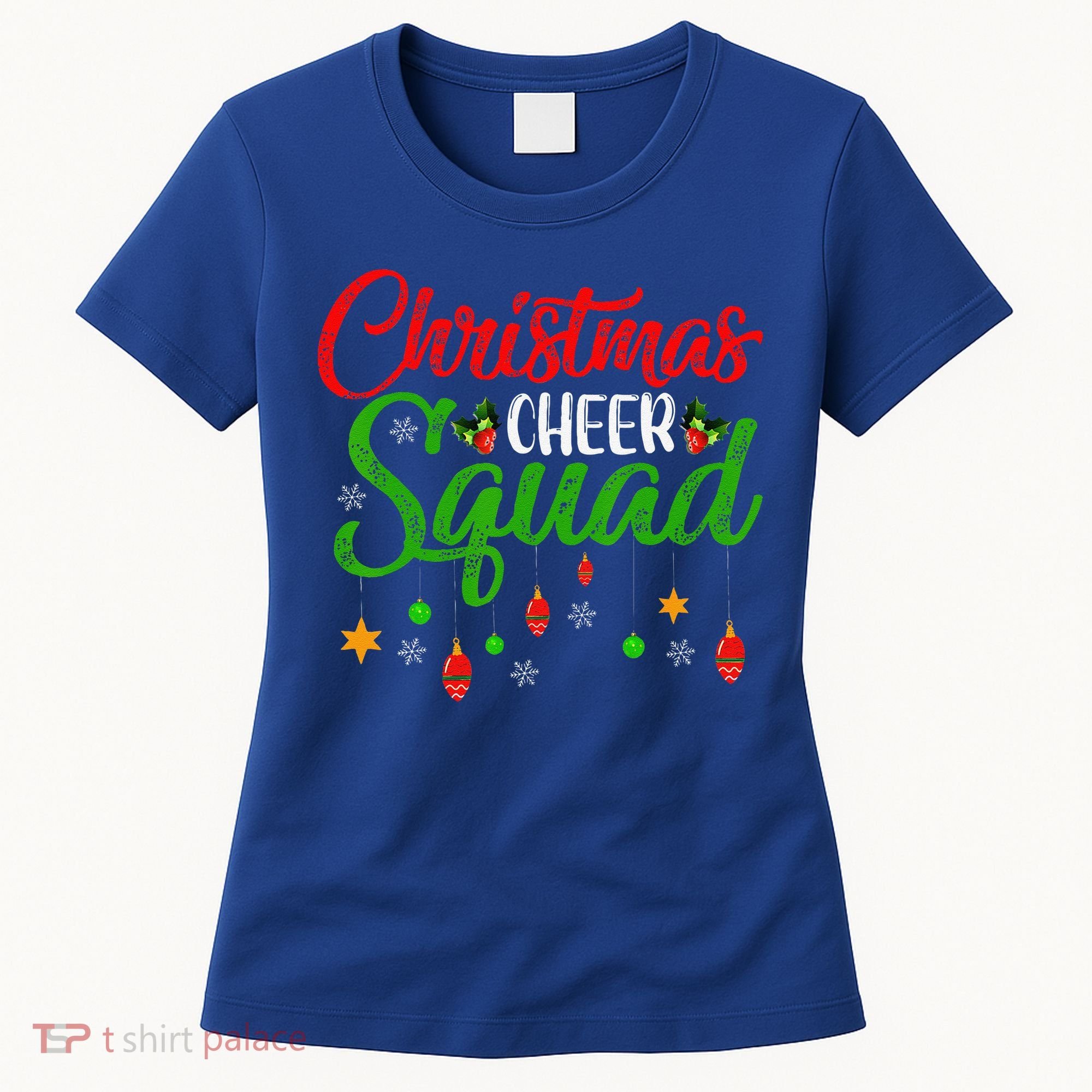 Cheerleading Sports Lover Christmas Cheer Squad Women's T-Shirt
