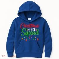 Cheerleading Sports Lover Christmas Cheer Squad Kids Hoodie thumb 0