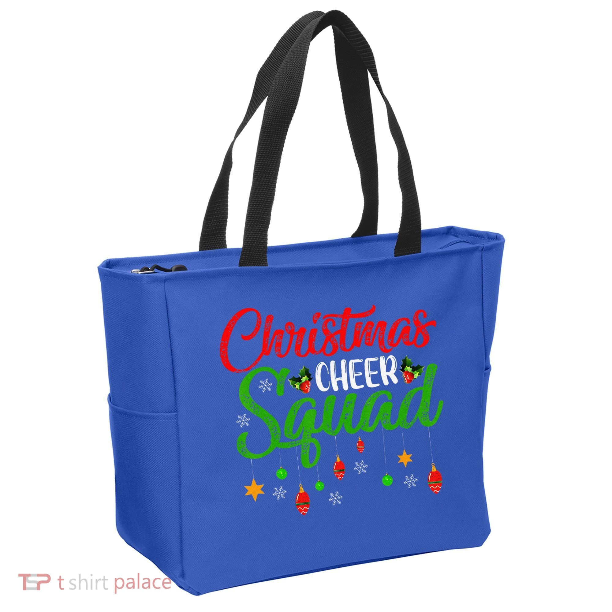 Cheerleading Sports Lover Christmas Cheer Squad Tote Bag