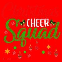 Cheerleading Sports Lover Christmas Cheer Squad Santa Hat thumb 1