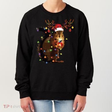 Christmas Squirrel Lights Women's Sweatshirt