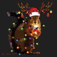 Christmas Squirrel Lights Women's Sweatshirt thumb 2