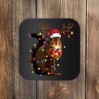 Christmas Squirrel Lights Coaster thumb 0
