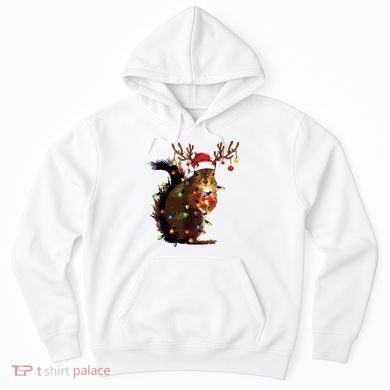 Christmas Squirrel Lights Hoodie