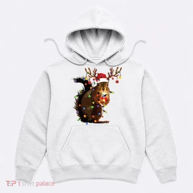 Christmas Squirrel Lights Hoodie