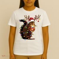 Christmas Squirrel Lights T-Shirt thumb 4