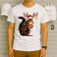 Christmas Squirrel Lights T-Shirt thumb 6