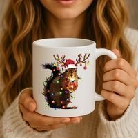 Christmas Squirrel Lights Coffee Mug thumb 3