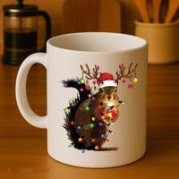 Christmas Squirrel Lights Coffee Mug thumb 4