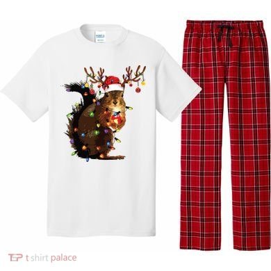 Christmas Squirrel Lights Pajama Set