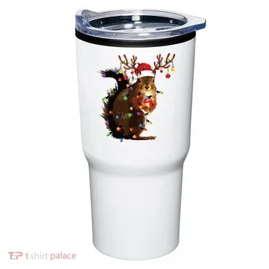 Christmas Squirrel Lights Tumbler