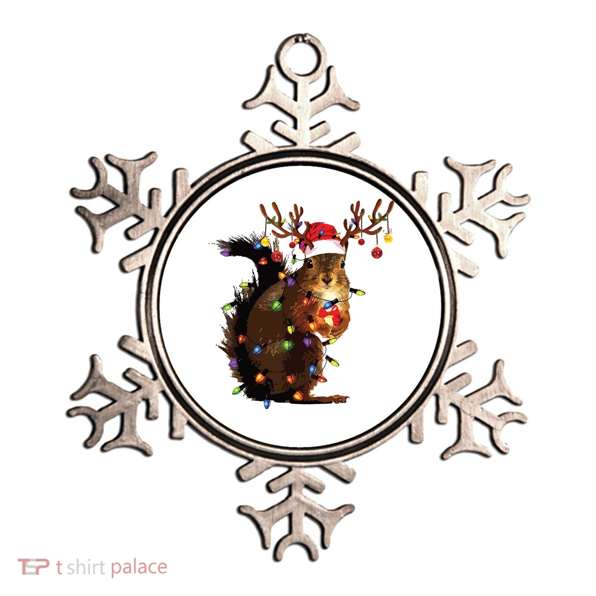 Christmas Squirrel Lights Ornament