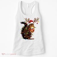 Christmas Squirrel Lights Women's Tank Top thumb 0