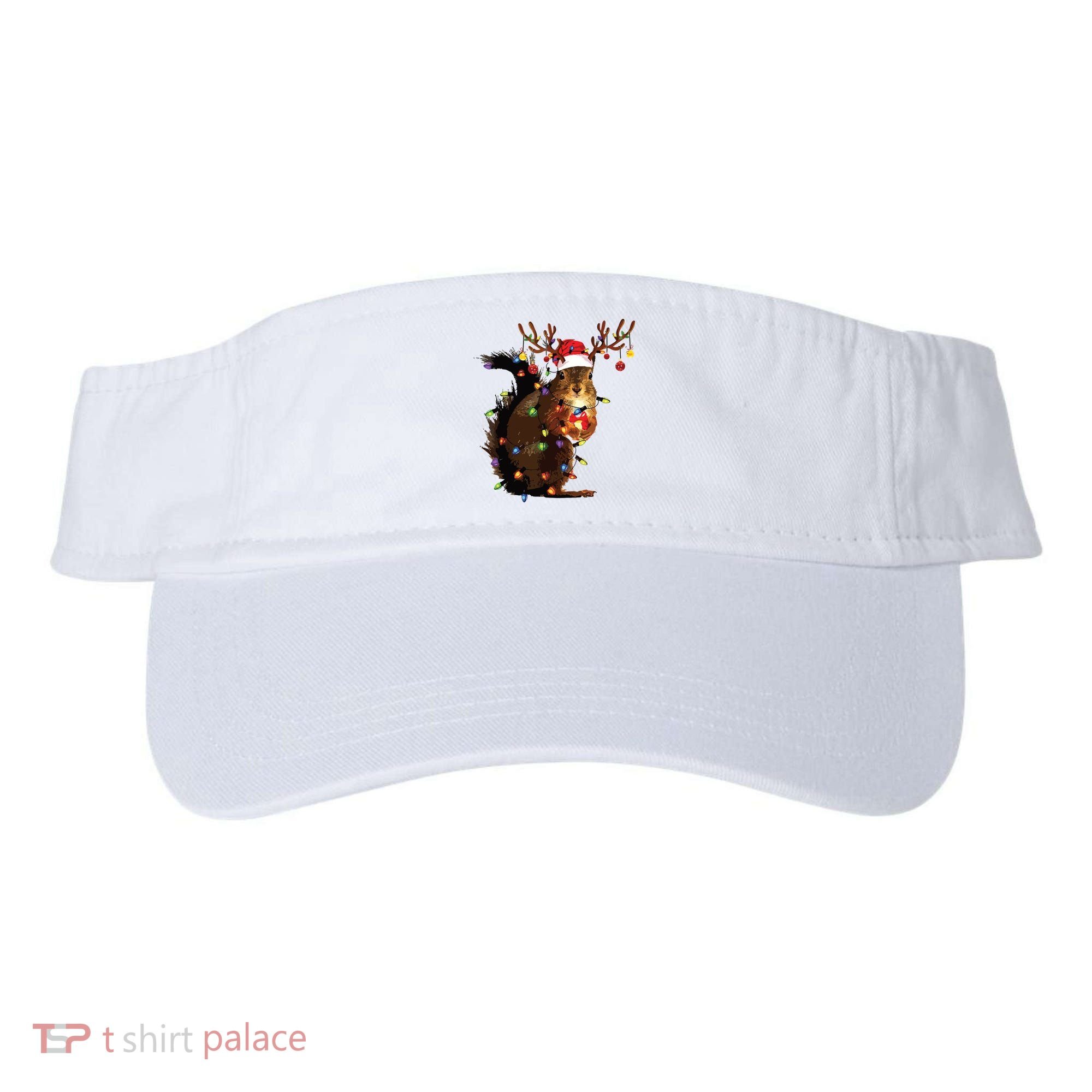 Christmas Squirrel Lights Visor
