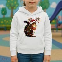 Christmas Squirrel Lights Kids Hoodie thumb 3