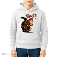 Christmas Squirrel Lights Kids Hoodie thumb 4