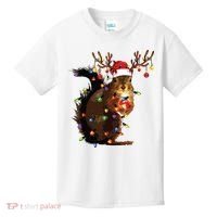 Christmas Squirrel Lights Kids T-Shirt thumb 0