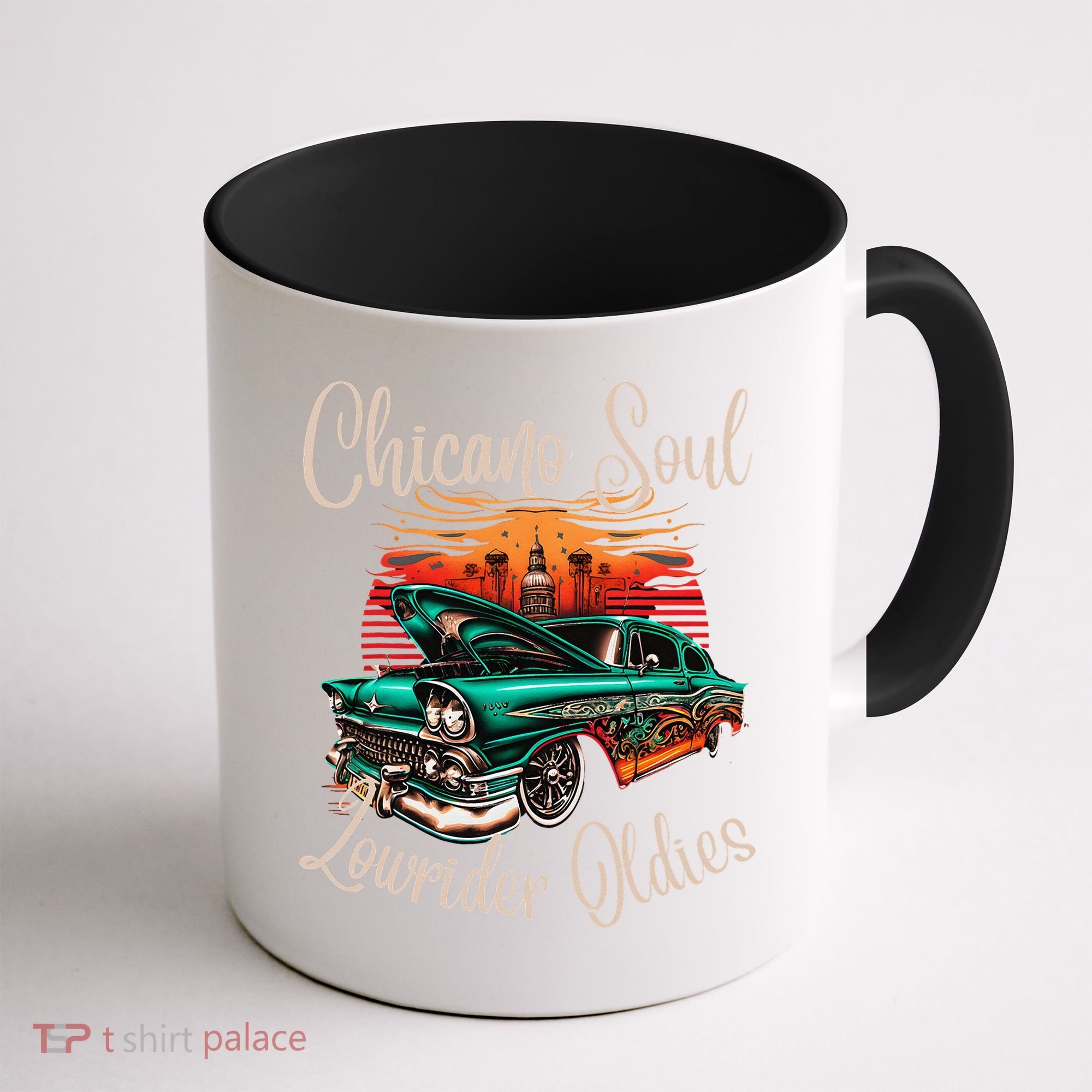 Chicano Soul Lowrider Oldies Car Clothing Low Slow Cholo Coffee Mug