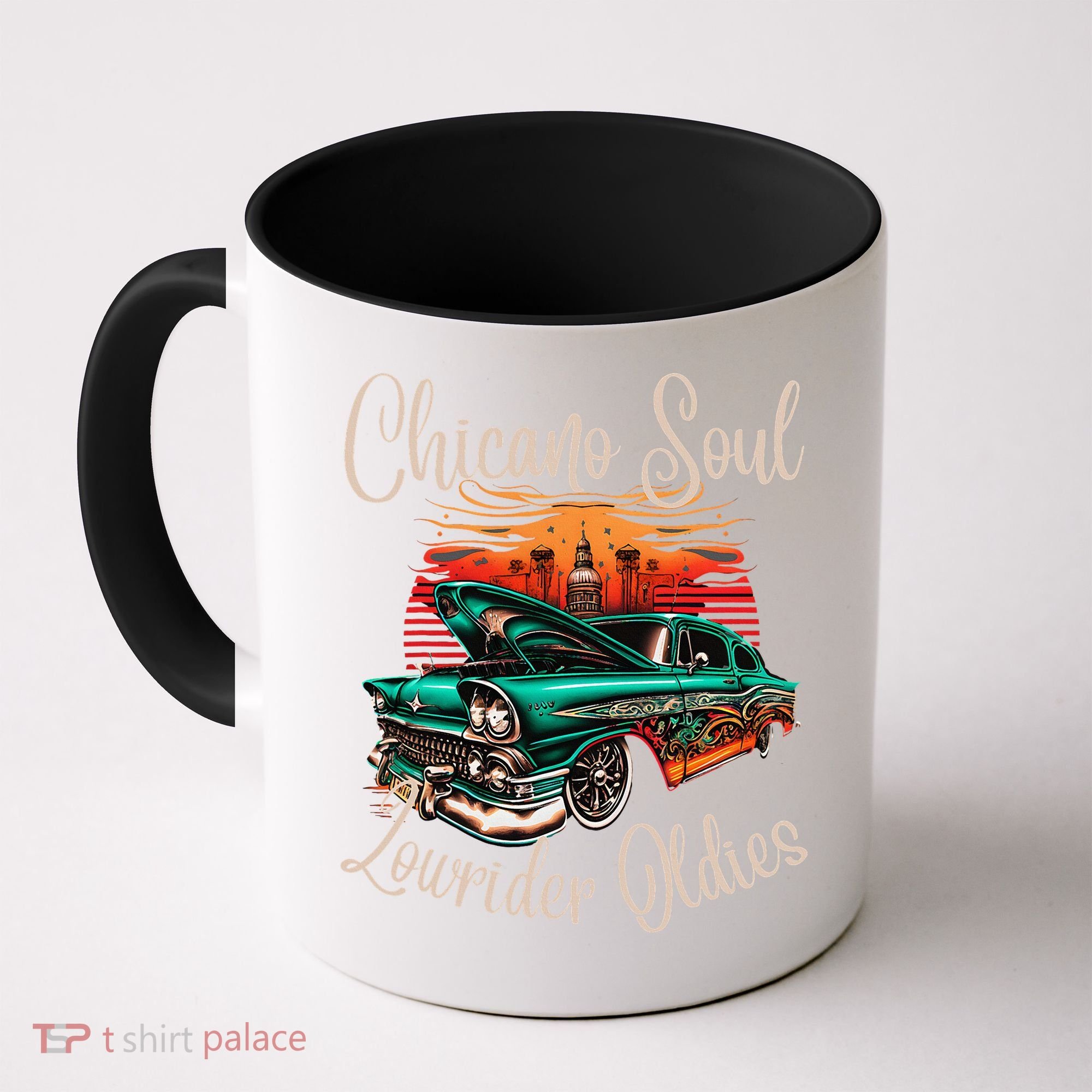 Chicano Soul Lowrider Oldies Car Clothing Low Slow Cholo Coffee Mug