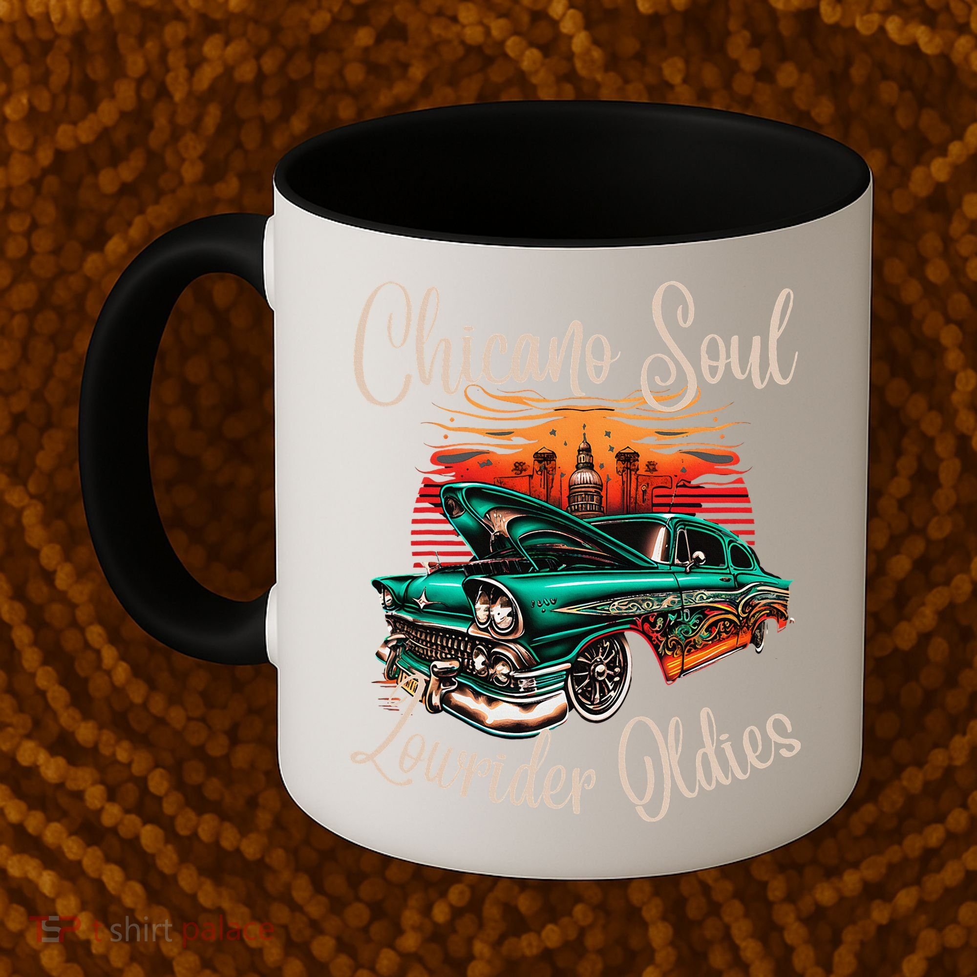 Chicano Soul Lowrider Oldies Car Clothing Low Slow Cholo Coffee Mug