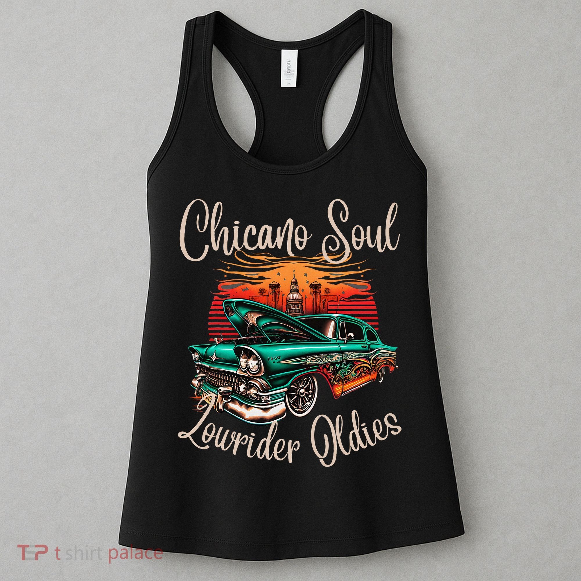 Chicano Soul Lowrider Oldies Car Clothing Low Slow Cholo Women's Tank Top