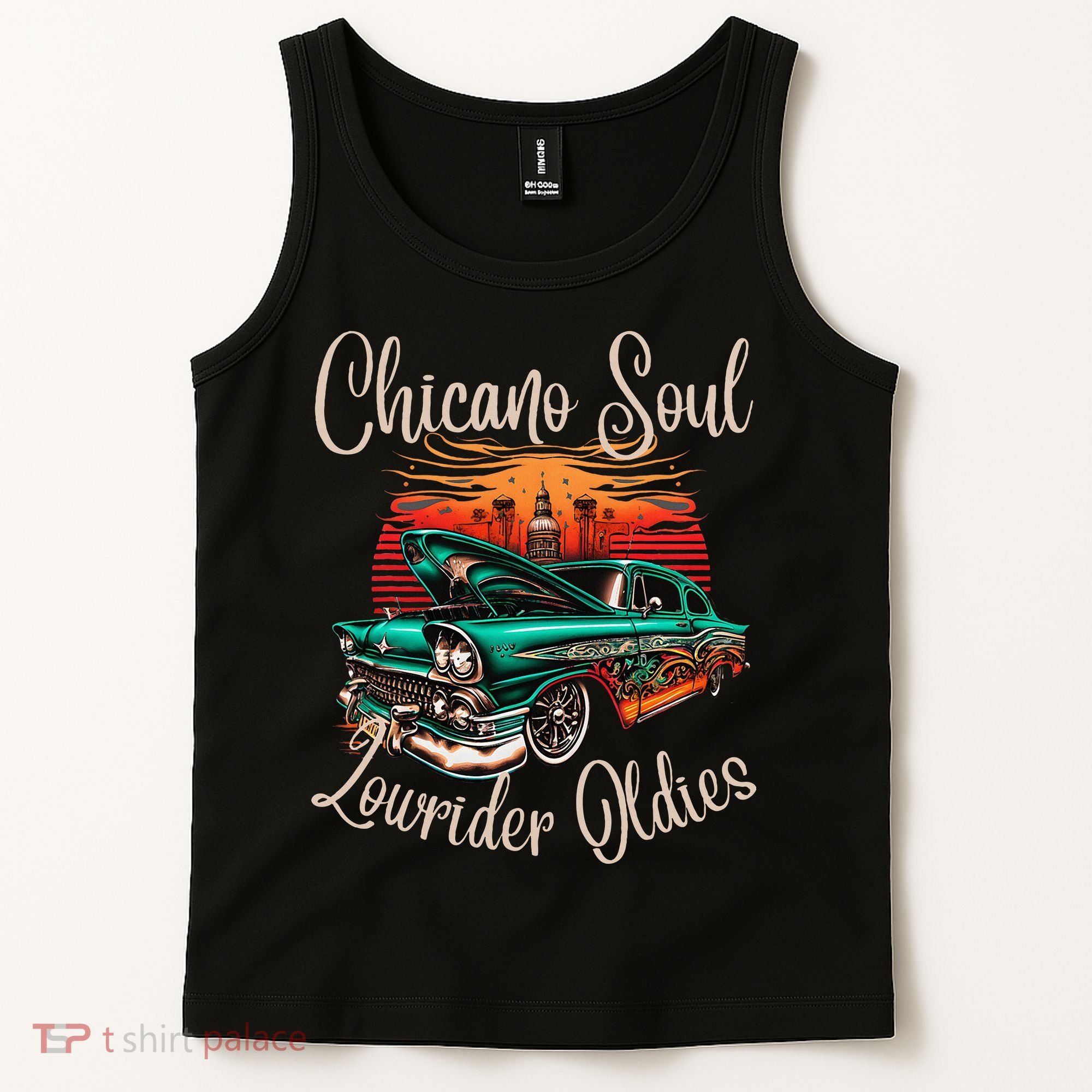 Chicano Soul Lowrider Oldies Car Clothing Low Slow Cholo Tank Top