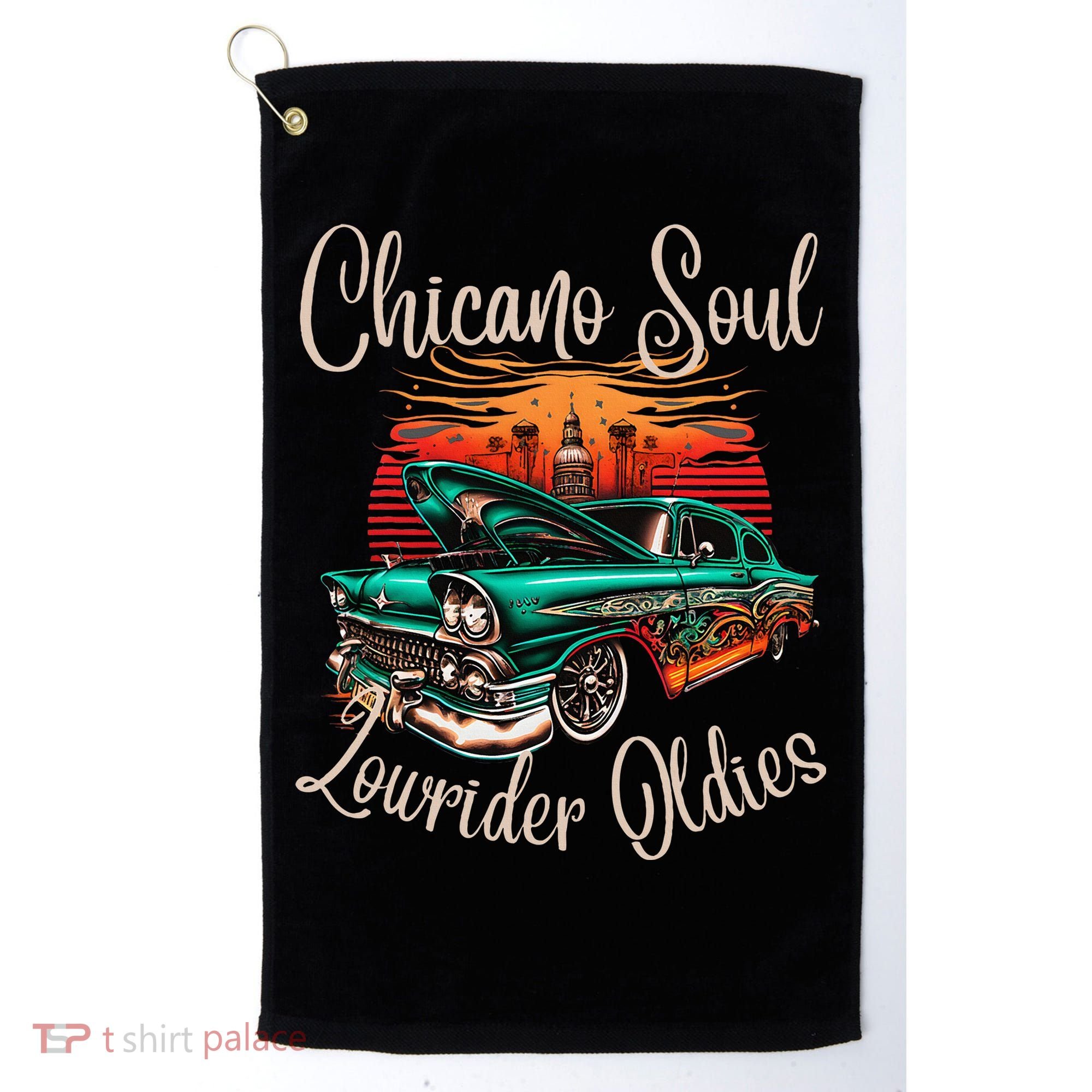 Chicano Soul Lowrider Oldies Car Clothing Low Slow Cholo Golf Towel