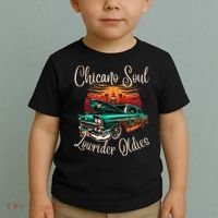 Chicano Soul Lowrider Oldies Car Clothing Low Slow Cholo Toddler T-Shirt thumb 2