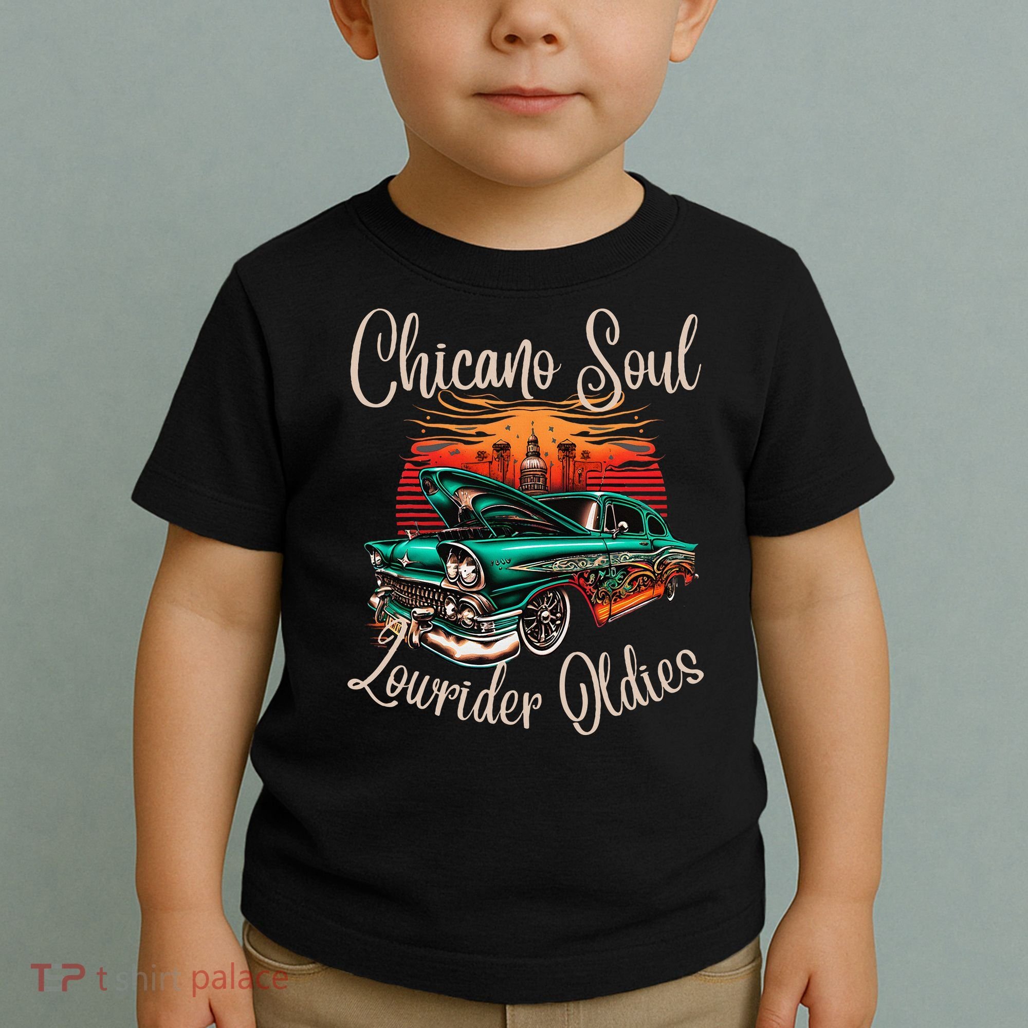 Chicano Soul Lowrider Oldies Car Clothing Low Slow Cholo Toddler T-Shirt