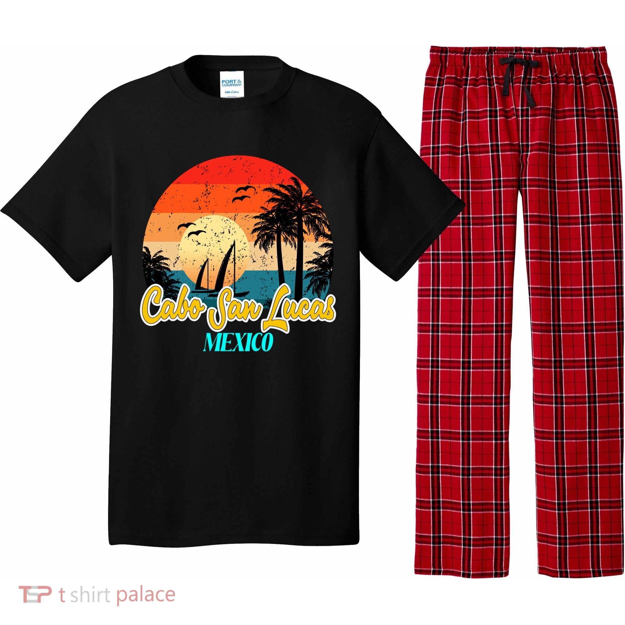 Cabo San Lucas Souvenirs Mexico Vacation Vacay Mode Gift Pajama Set
