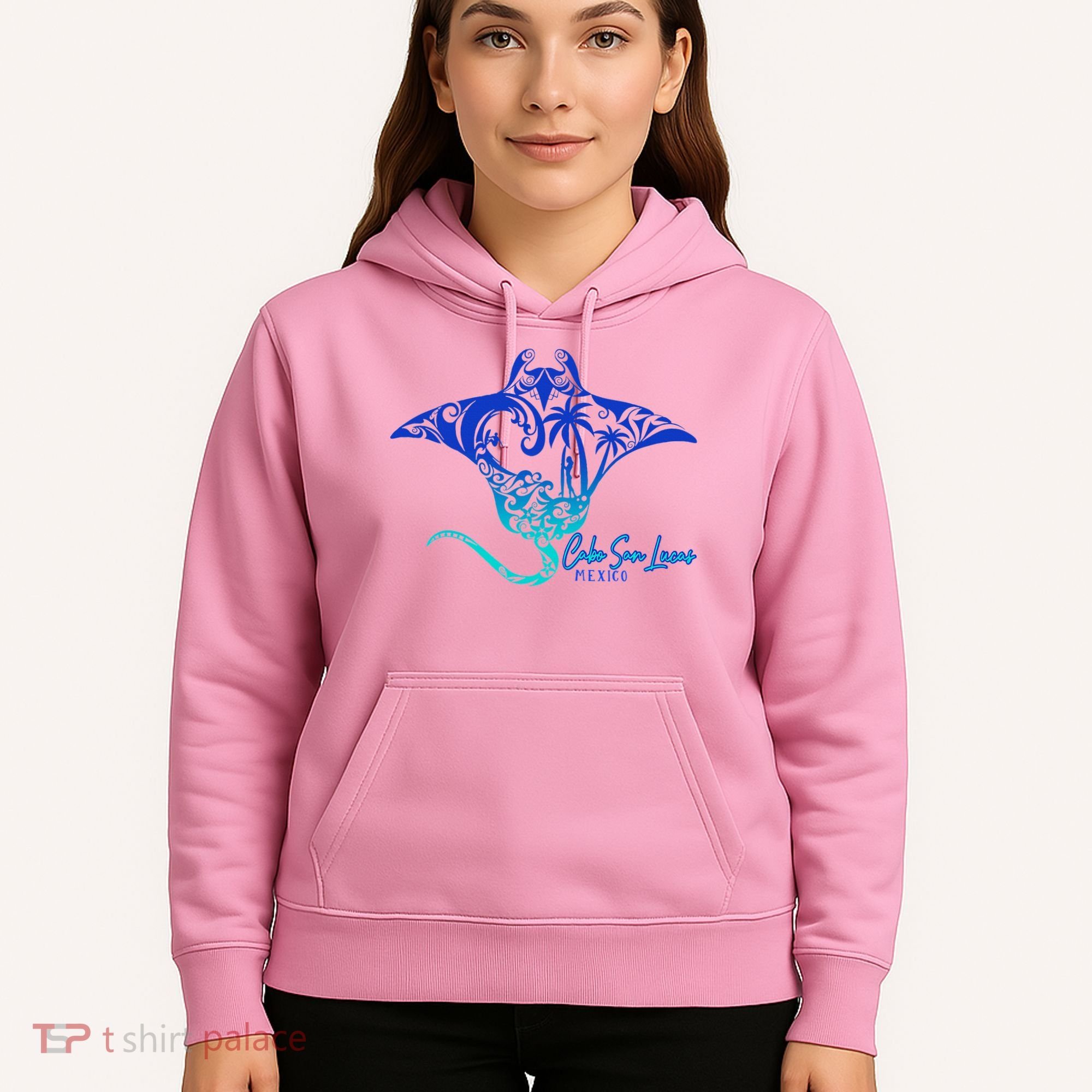 Cabo San Lucas Sea Stingray Mexico Matching Family Hoodie