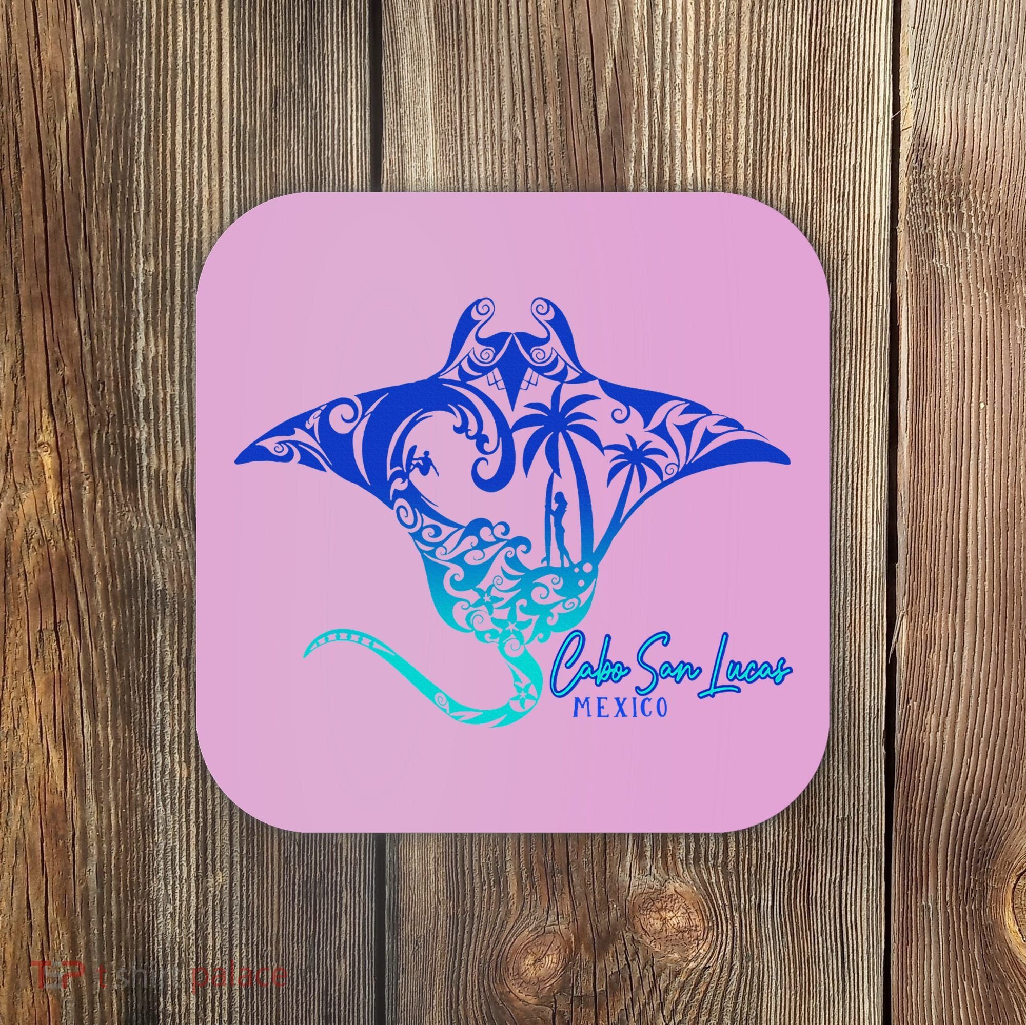 Cabo San Lucas Sea Stingray Mexico Matching Family Coaster