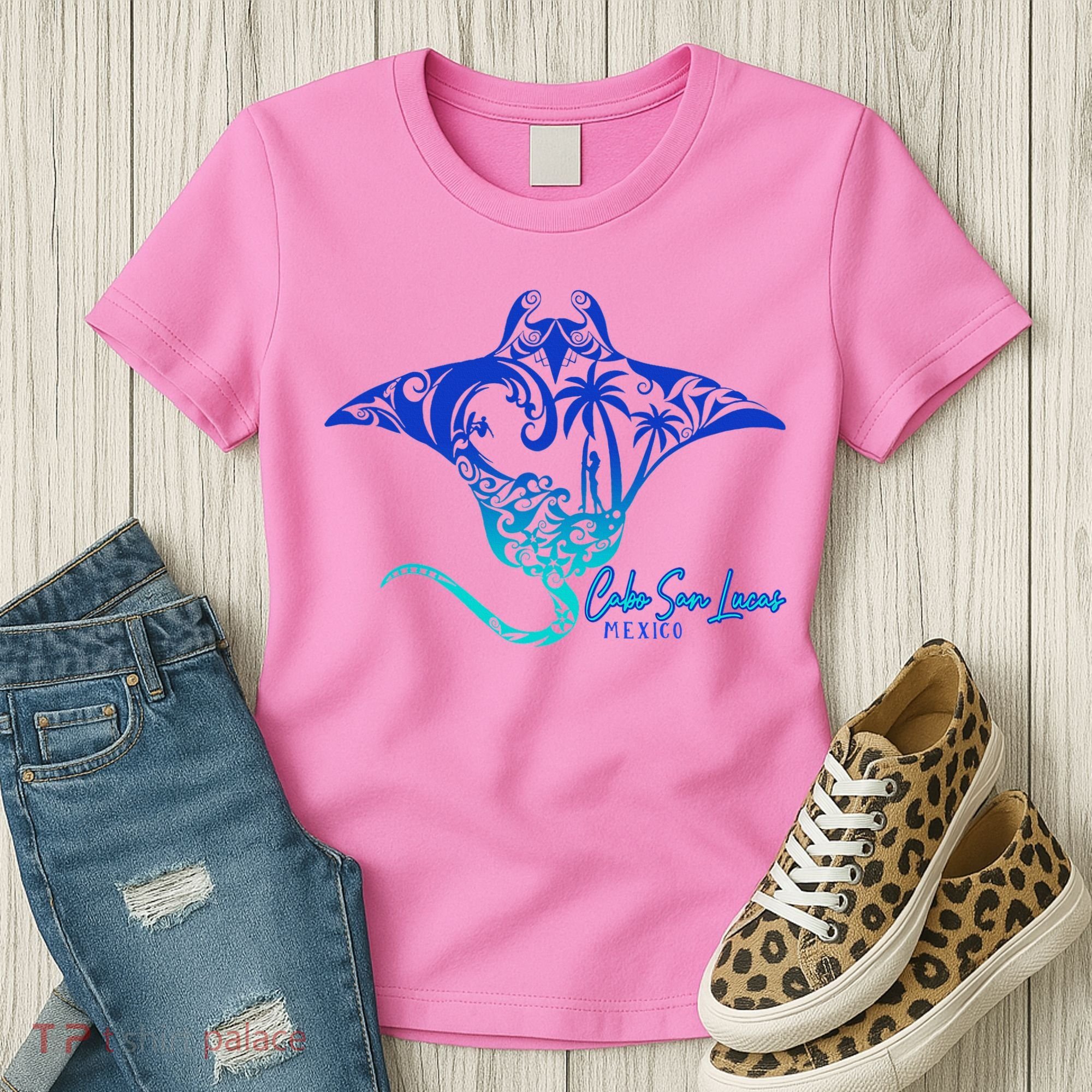 Cabo San Lucas Sea Stingray Mexico Matching Family Women's T-Shirt