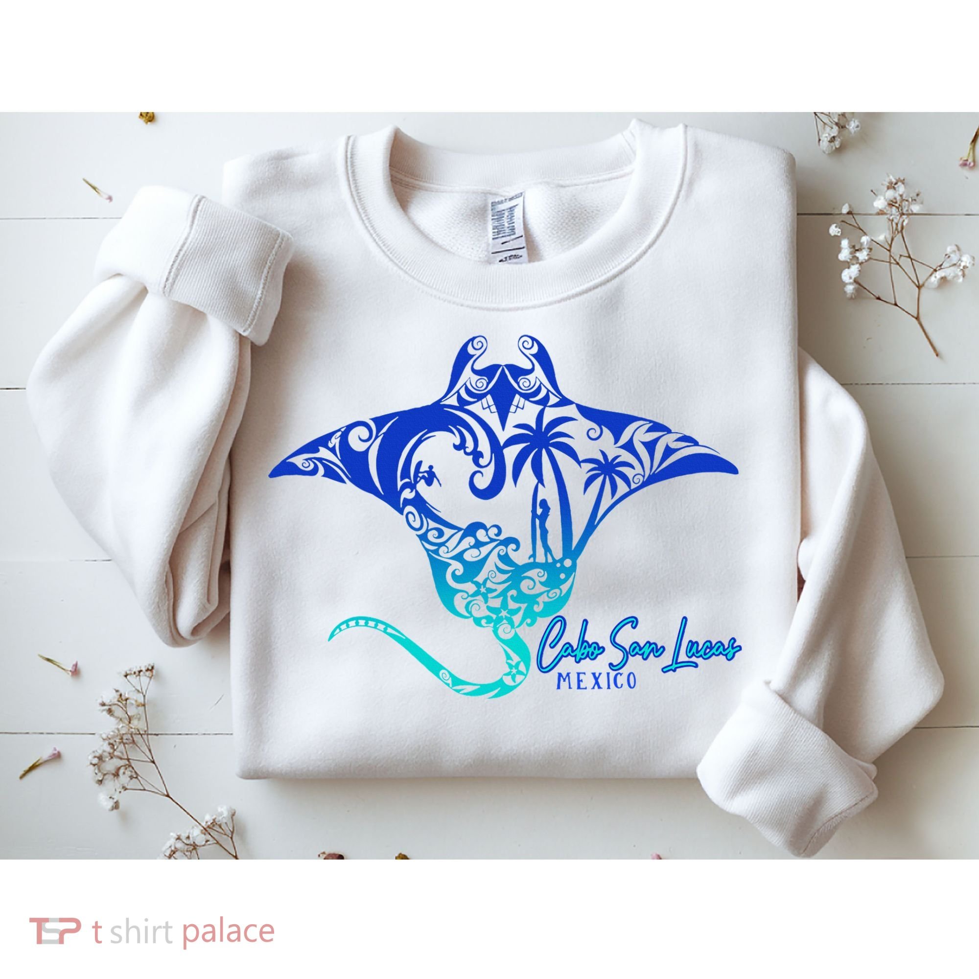Cabo San Lucas Sea Stingray Mexico Matching Family Sweatshirt