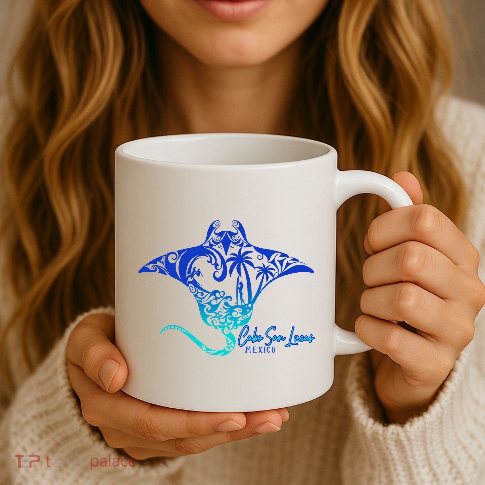 Cabo San Lucas Sea Stingray Mexico Matching Family Coffee Mug