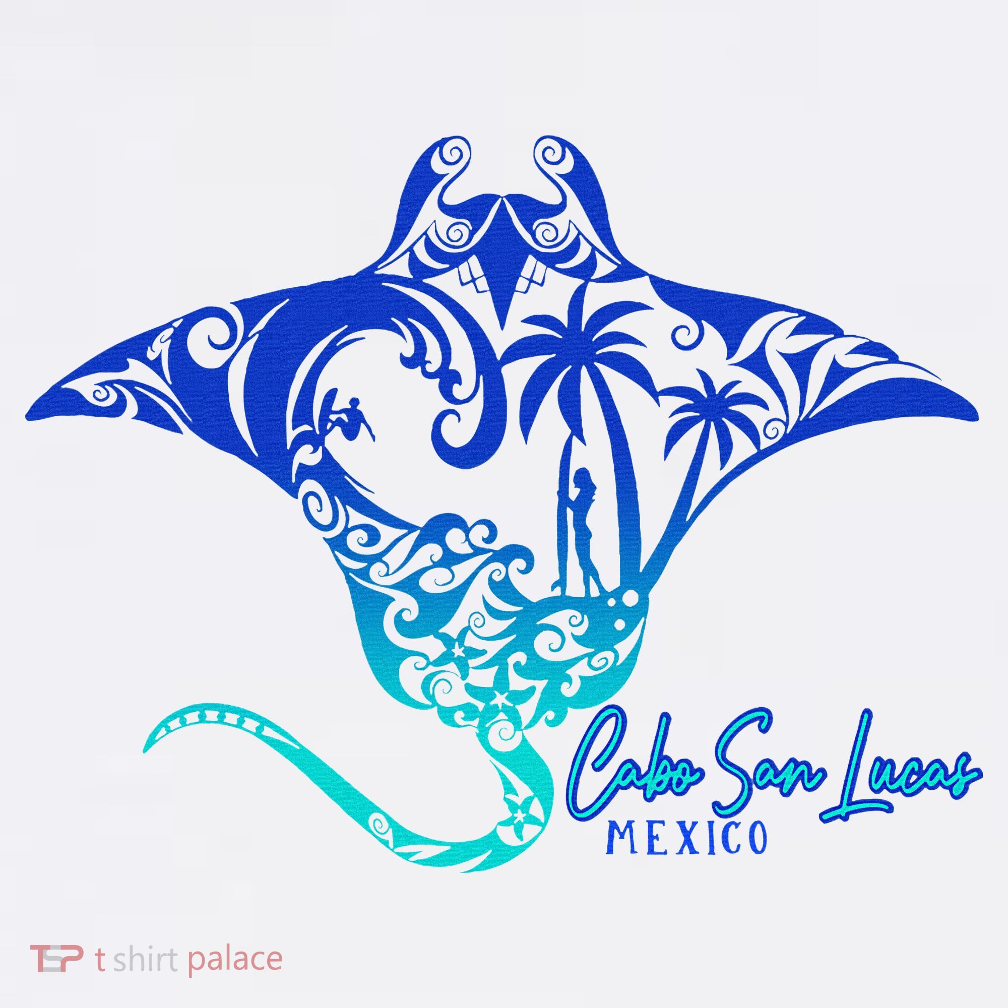 Cabo San Lucas Sea Stingray Mexico Matching Family Women's Tank Top