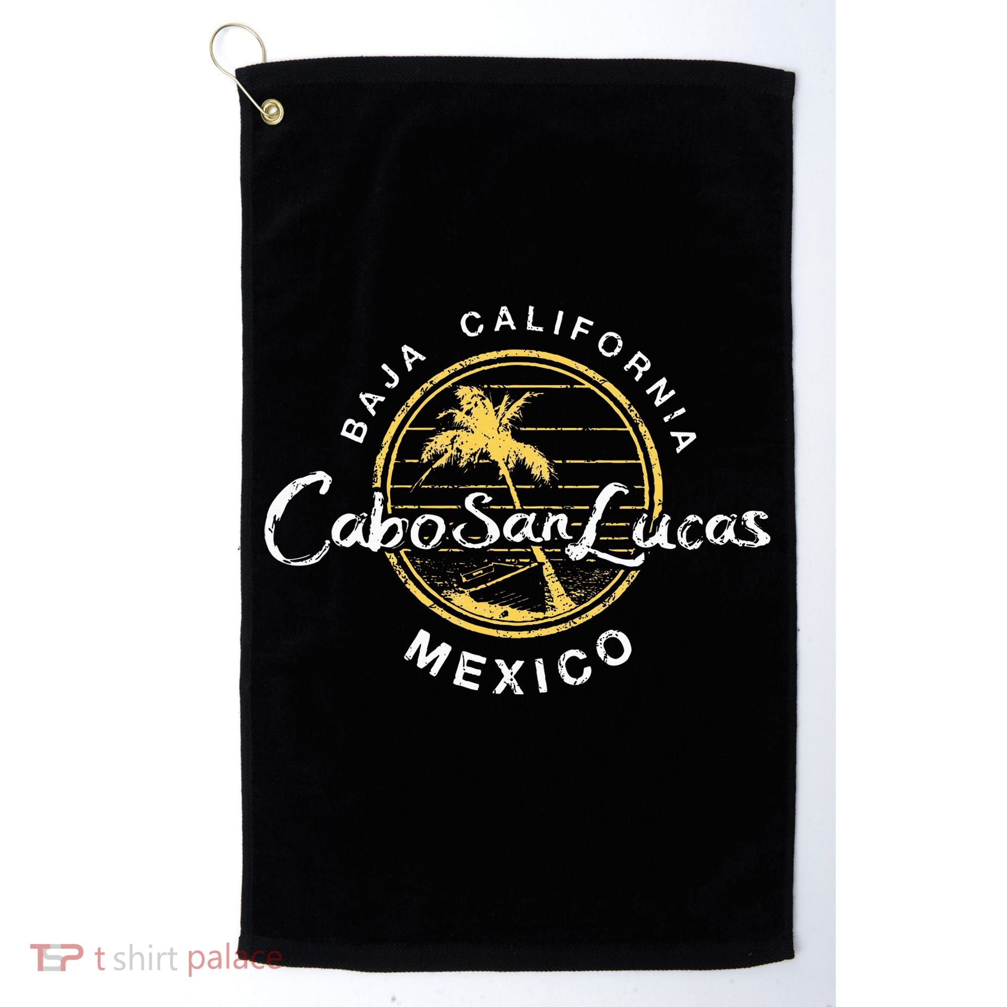 Cabo San Lucas Retro Golf Towel