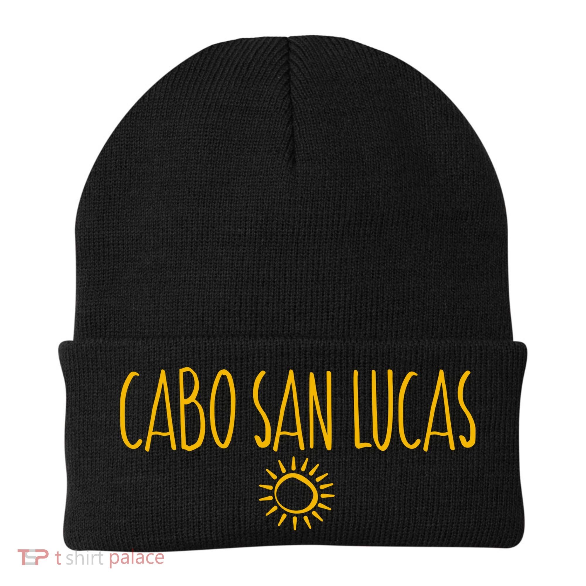 Cabo San Lucas Mexico Sun Drawing Amber Beanie
