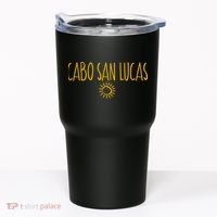 Cabo San Lucas Mexico Sun Drawing Amber Tumbler thumb 0